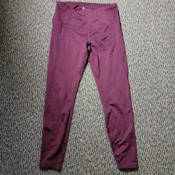 RBX Active Leggings Burgundy Size Medium - Picture 3 of 16